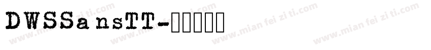 DWSSansTT字体转换