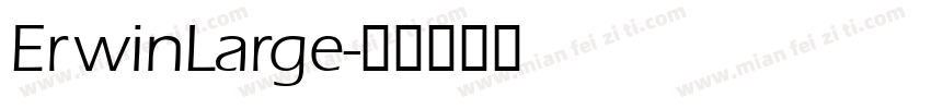 ErwinLarge字体转换