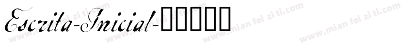 Escrita-Inicial字体转换