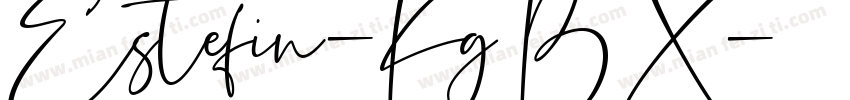Estefin-KgBX字体转换