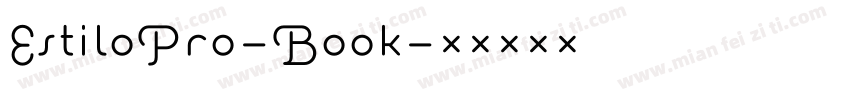 EstiloPro-Book字体转换