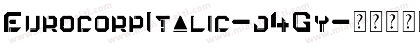 EurocorpItalic-j4Gy字体转换