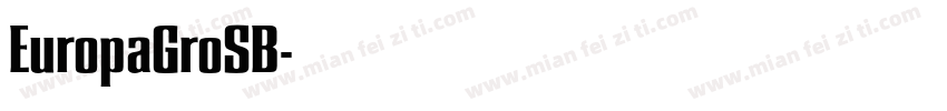 EuropaGroSB字体转换