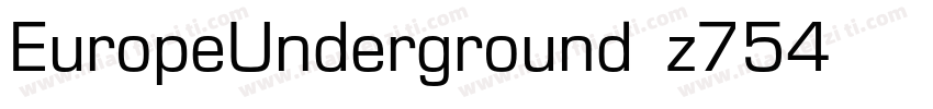 EuropeUnderground-z754字体转换