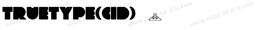 truetype(cid)宋体字体转换