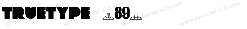 truetype字体-89字体转换