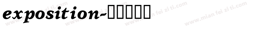 exposition字体转换