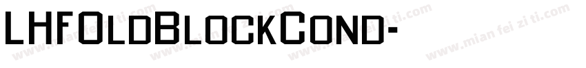 LHFOldBlockCond字体转换