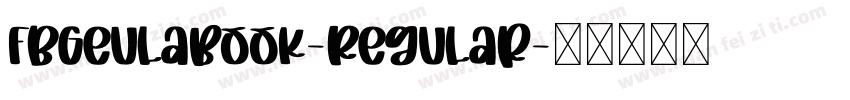 FbGeulaBook-Regular字体转换