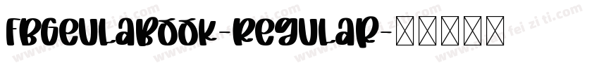 FbGeulaBook-Regular字体转换