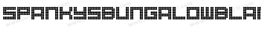 spankysbungalowblanco字体转换
