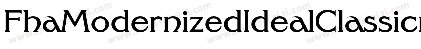 FhaModernizedIdealClassicnc-lzVX字体转换