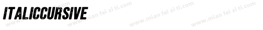 italiccursive字体转换