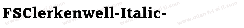 FSClerkenwell-Italic字体转换