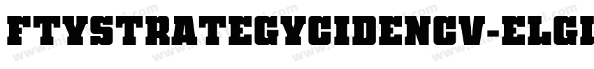 FtyStrategycideNcv-elGl字体转换