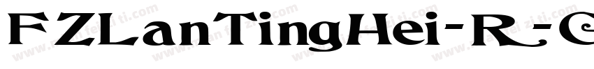 FZLanTingHei-R-GBK50字体转换