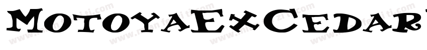 MotoyaExCedarW55字体转换