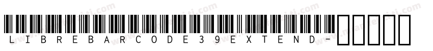LibreBarcode39Extend字体转换