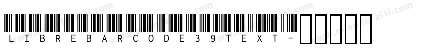 librebarcode39text字体转换