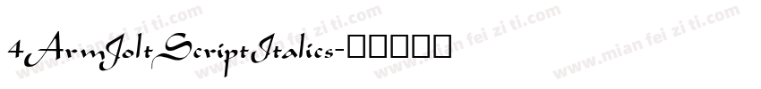 4ArmJoltScriptItalics字体转换