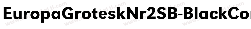 EuropaGroteskNr2SB-BlackCond字体转换