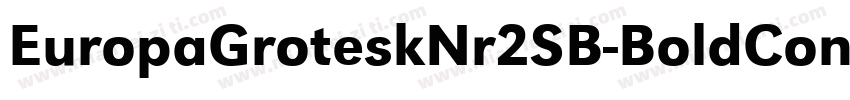 EuropaGroteskNr2SB-BoldCond字体转换