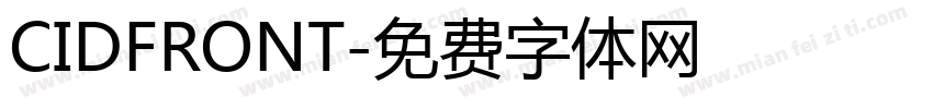 CIDFRONT字体转换