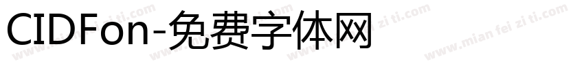 CIDFon字体转换