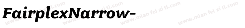 FairplexNarrow字体转换