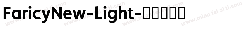 FaricyNew-Light字体转换
