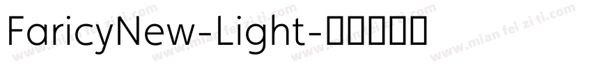 FaricyNew-Light字体转换
