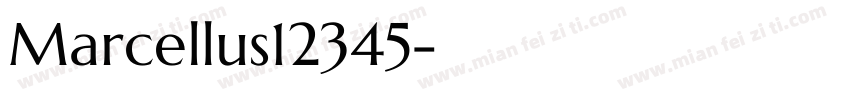 Marcellus12345字体转换