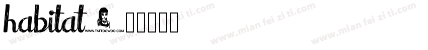 habitat字体转换