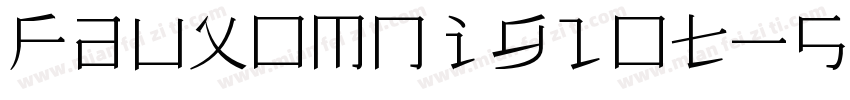 FauxOmniglot-5DLZ字体转换