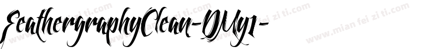 FeathergraphyClean-DMy1字体转换