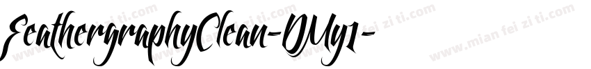 FeathergraphyClean-DMy1字体转换