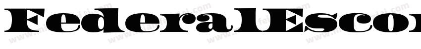 FederalEscort3DItalic-RWgo字体转换