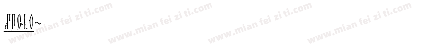 anglo字体转换