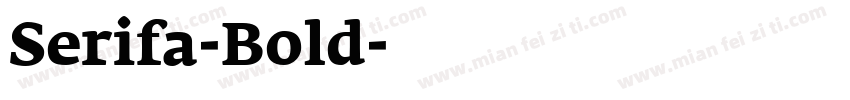 Serifa-Bold字体转换