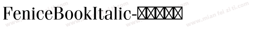FeniceBookItalic字体转换