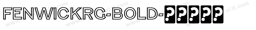 FenwickRg-Bold字体转换