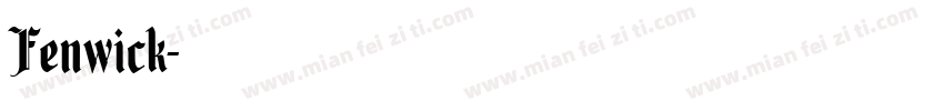 Fenwick字体转换