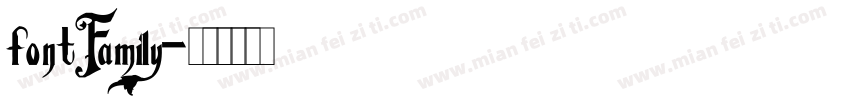 fontFamily字体转换