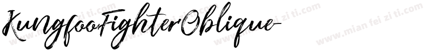KungfooFighterOblique字体转换