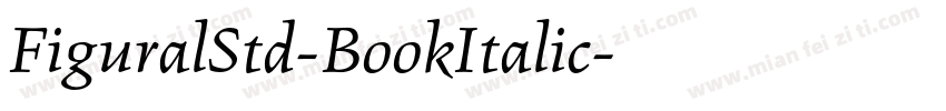 FiguralStd-BookItalic字体转换