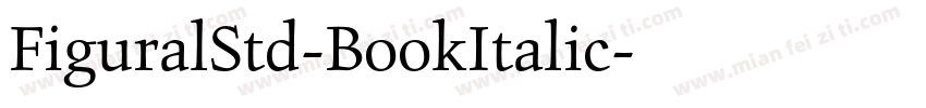 FiguralStd-BookItalic字体转换