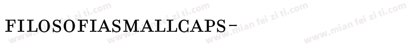 FilosofiaSmallCaps字体转换
