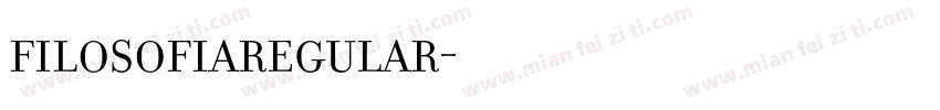 FilosofiaRegular字体转换