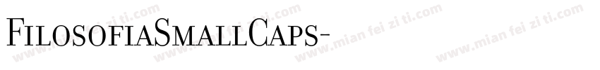 FilosofiaSmallCaps字体转换