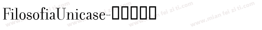 FilosofiaUnicase字体转换